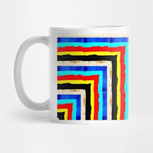 Colourful Vertical Stripes both ways Mug